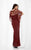 Lush by Jasz Couture - Embellished Batwing Gown 1340 in Red