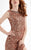 Lush by Jasz Couture - Sequined Bateau Neck Sheath Dress 1344 in Brown