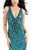 Lush by Jasz Couture - Lotus Ornate Gown 1347 in Blue and Green
