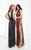 Lush by Jasz Couture - Sequined Bateau Neck Gown 1352 in Black, and Red