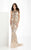 Lush by Jasz Couture - Beaded Patterned Evening Gown  1355 in Neutral and Silver