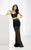 Lush by Jasz Couture - Beaded Sweetheart Sheath Dress 1361 in Black