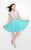 Primavera Couture - Sequined Halter Neck Short A-line Dress 1625 in Green