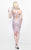 Primavera Couture - Sequined Halter Neck Short Sheath Dress 1626 in Pink