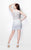 Primavera Couture - Two-Piece Sequined Halter Neck Short Sheath Dress 1632 in White
