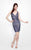 Primavera Couture - Sparkling V-Neck Sequined Cocktail Dress 1640 in Gray
