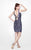 Primavera Couture - Sparkling V-Neck Sequined Cocktail Dress 1640 in Gray