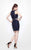 Primavera Couture - Two Piece Jewel Sequined Cocktail Dress 1641 in Blue