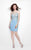 Primavera Couture - Sparkling Sequined Short Dress 1648 in Blue