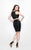 Primavera Couture - Two Piece Sequined Cocktail Dress 1652 in Black