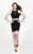 Primavera Couture - Two Piece Sequined Cocktail Dress 1652 in Black