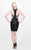 Primavera Couture - Two Piece Sequined Short Dress 1653 in Black