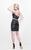 Primavera Couture - Two Piece Strapless Sequined Short Dress 1654 in Black