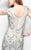 Primavera Couture - Sheer and Fringe Print Short Dress 1658 in Nude