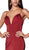 Cinderella Divine - 7470 Fitted Empire Waist Sleeveless Long Dress In Red