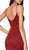 Cinderella Divine - 7470 Fitted Empire Waist Sleeveless Long Dress In Red