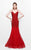 Primavera Couture - Long Sequined Fitted Trumpet Gown 1840 in Red