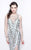 Primavera Couture - Sequined Sleeveless Long Gown with Slit 1843 in White
