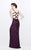 Primavera Couture - Magnificently Embellished Sweetheart Cutout Sheath Gown 1853 in Purple
