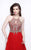 Primavera Couture - Sparkling Halter Evening Gown 1860 in Red