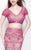 Primavera Couture - Two Piece V-Neck Long Dress 1864 in Pink