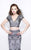 Primavera Couture - Two Piece V-Neck Long Dress 1864 in Gray