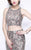Primavera Couture - Glittering Two Piece Halter Long Gown with Slit 1866 in Nude
