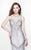 Primavera Couture - Multi-Color Sequined Sleeveless Long Dress 1872 in White and Multi-Color