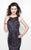 Primavera Couture - Multi-Color Sequined Sleeveless Long Dress 1872 in Black and Multi-Color