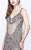 Primavera Couture - Sparkling V-Neck Long Dress with High Slit 1874 in Pink
