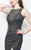 Primavera Couture - Long Jewel Sequined Dress with Slit 1875 in Gray