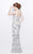 Primavera Couture - Vibrant Two-Piece Strapless Sweetheart Sheath Gown 1884 in White