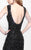Primavera Couture - Sequined Sleeveless Long Dress with Slit 1886 in Black