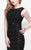Primavera Couture - Sequined Sleeveless Long Dress with Slit 1886 in Black