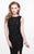 Primavera Couture - Sequined Sleeveless Long Dress with Slit 1886 in Black