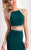 Clarisse - 3024 Bejeweled Bateau Sheath Dress in Green