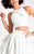 Clarisse - 3032  Two-Piece Floral Print A-line Dress in White and Print