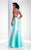 Clarisse - 3071 Beaded Bateau Mermaid Dress in Green