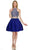 Nox Anabel - 6053 Gem Embellished Halter Two-Piece Cocktail Dress