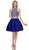 Gem Embellished Halter Two-Piece Cocktail Dress