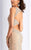 Clarisse - 3090 Crystal Embellished Sheath Gown in Neutral