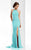 Clarisse - 3106 Keyhole Cutout Halter Gown in Blue