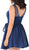 Poly USA - 7500 Beaded Lace Illusion Scoop A-line Dress