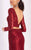 Clarisse - 3128 Two Piece Bateau Sheath Dress in Red