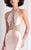 Clarisse - 3139 Embellished Halter Mermaid Gown in Pink