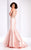 Clarisse - 3139 Embellished Halter Mermaid Gown in Pink