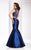 Clarisse - 3148 Scalloped Lace Two-piece Gown in Blue