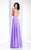 Clarisse - 3167 Embellished Jewel A-line Dress in Purple