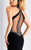 Clarisse - 3178 Sheer Embellished Halter-Style Evening Gown in Black and Multi-Color