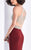 Clarisse - 3184 Crystal Crusted Halter Gown in Red